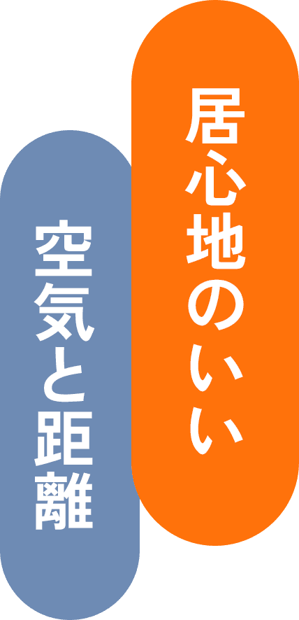 居心地のいい空気と距離